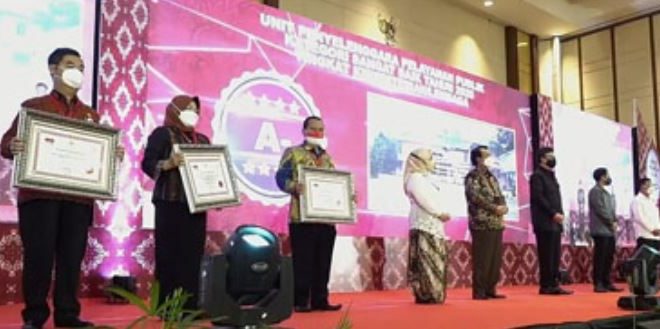 Penghargaan Penyelenggara Pelayanan Publik ‘Sangat Baik’ di Lingkup Pemda Tahun 2021